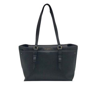 Karl Lagerfeld Black Leather Flurete Tote Bag